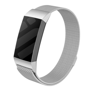 Bracelet Milanais Fitbit Charge 3 (argent)