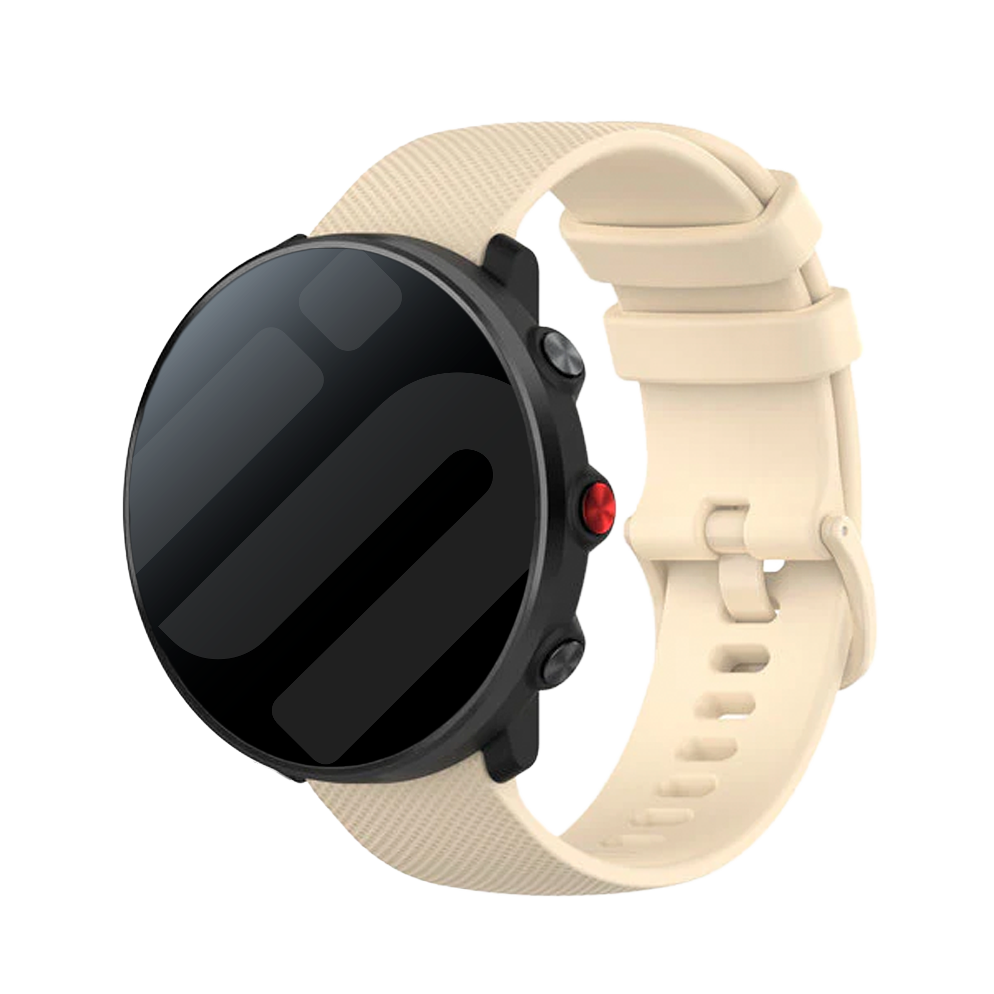 Bracelet luxe silicone Polar Vantage M (beige)
