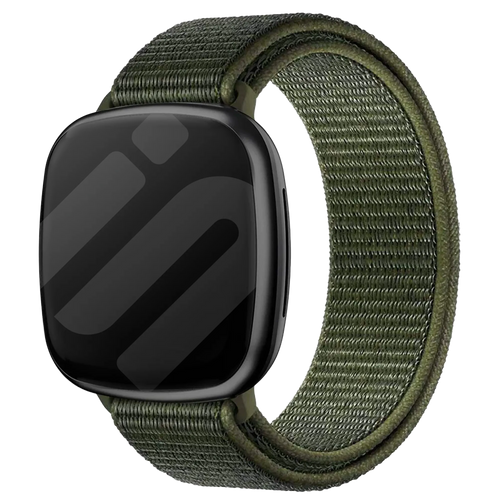 Bracelet nylon Fitbit Sense (vert)