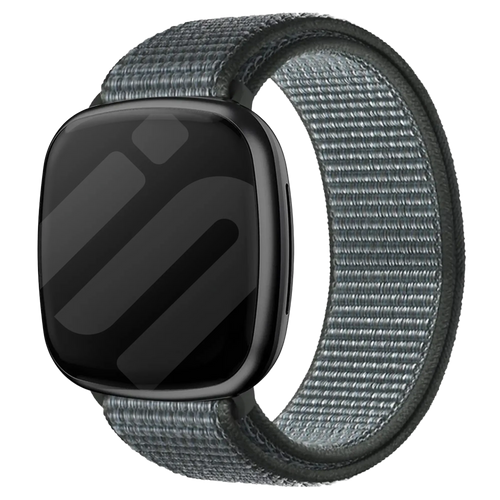 Fitbit Versa 3 Nylon Strap (Grey-Green)