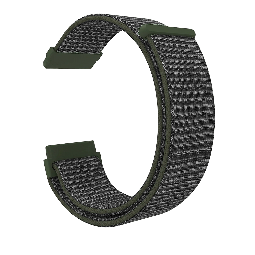 Bracelet nylon Fitbit Versa 3 (gris-vert)