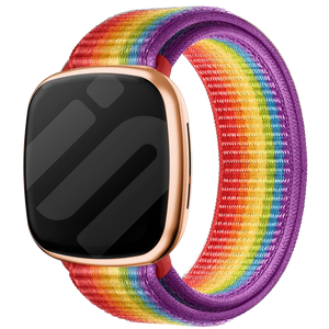 Bracelet nylon Fitbit Sense (arc-en-ciel)