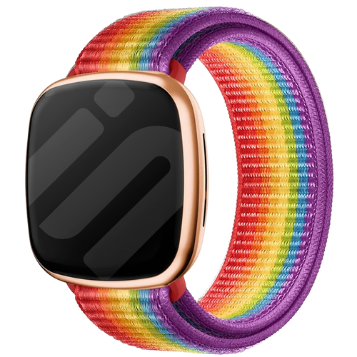 Bracelet nylon Fitbit Sense (arc-en-ciel)