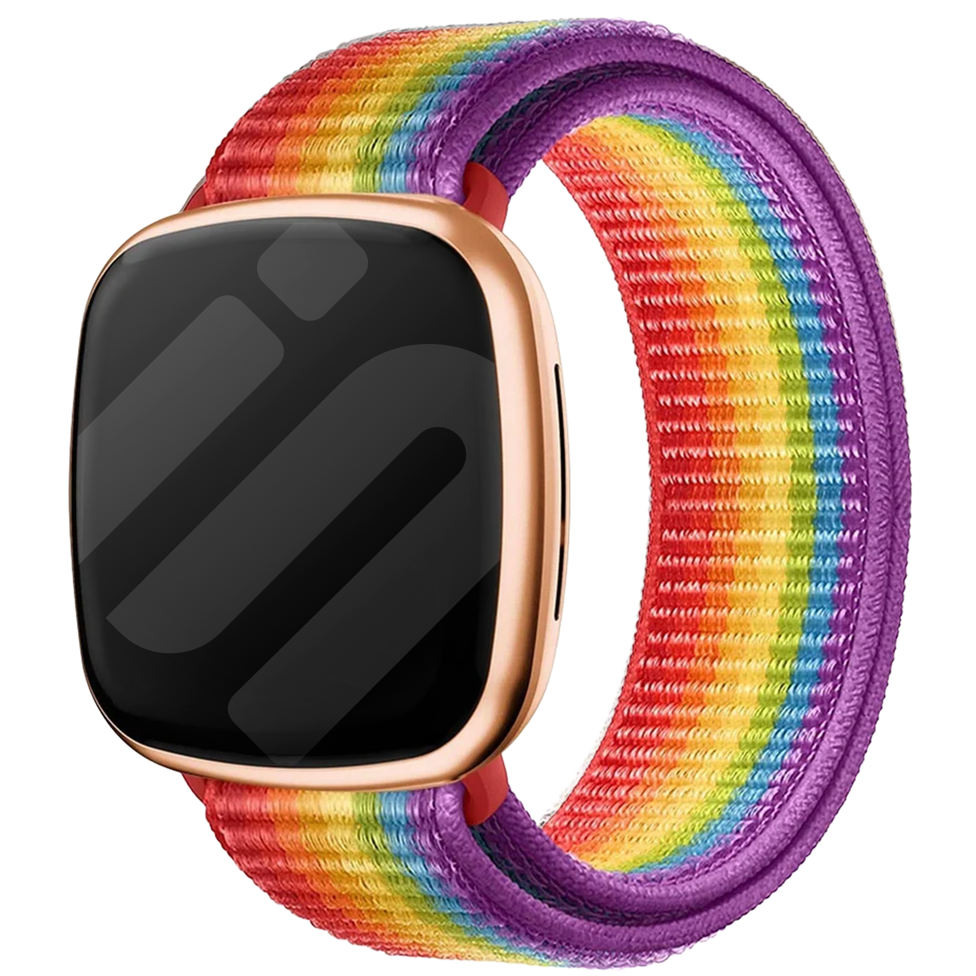Bracelet nylon Fitbit Versa 3 (arc-en-ciel)