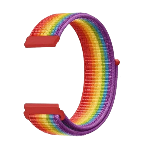 Bracelet nylon Fitbit Sense (arc-en-ciel)