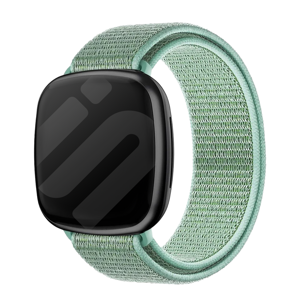 Bracelet nylon Fitbit Versa 3 (vert menthe)