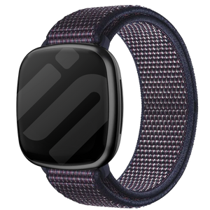 Bracelet nylon Fitbit Sense (bleu et violet)