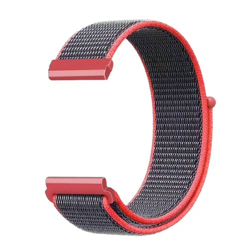 Bracelet nylon Fitbit Sense (rose et gris)