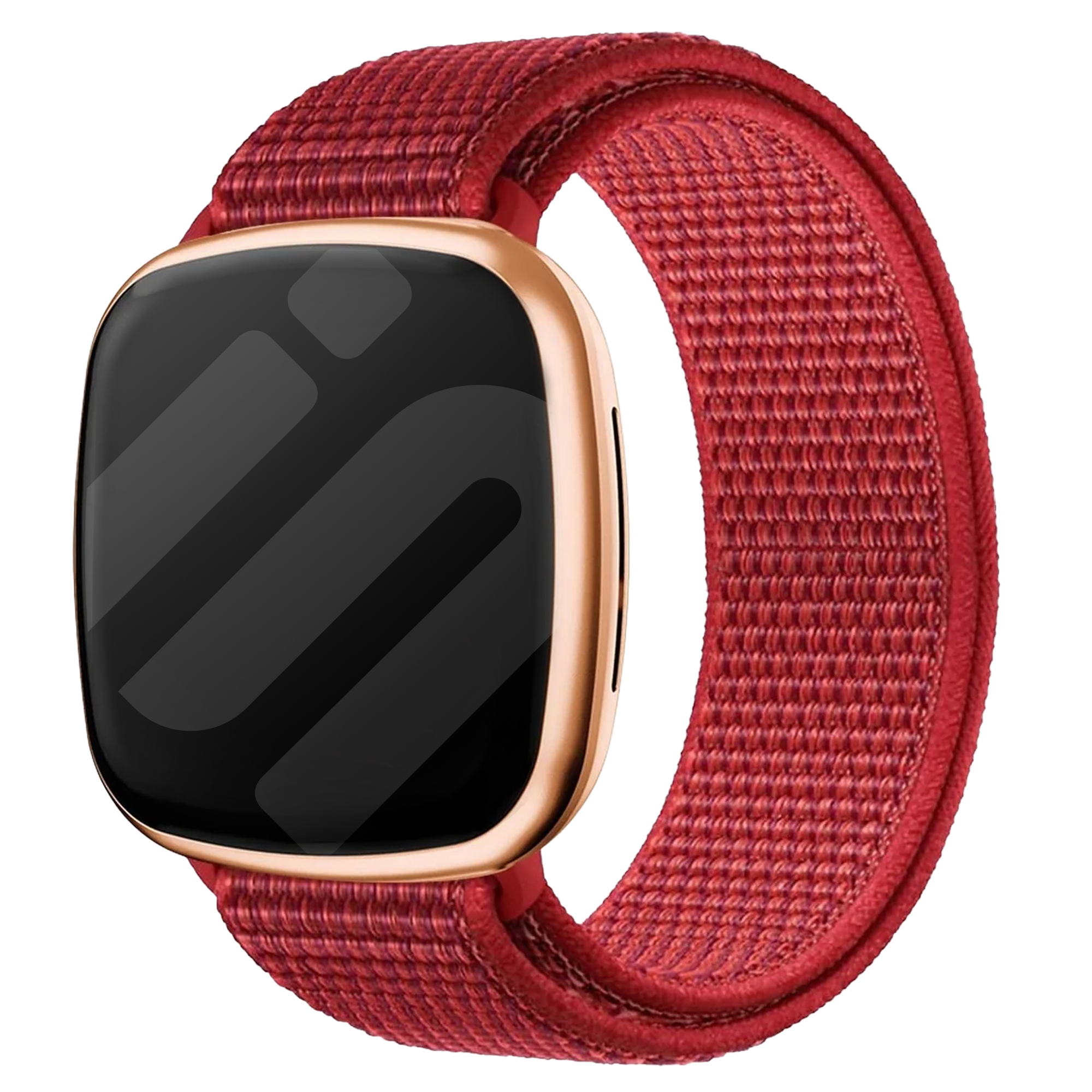 Bracelet nylon Fitbit Versa 3 (rouge)