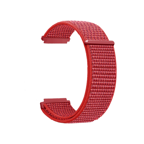 Bracelet nylon Fitbit Sense (rouge)