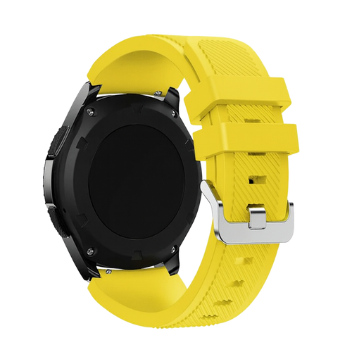 Samsung Galaxy Watch 5 44mm Silicone Strap with Buckle (Yellow)