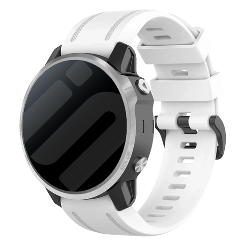 Bracelet silicone Garmin Fenix ​​​​5s / 6s (blanc)