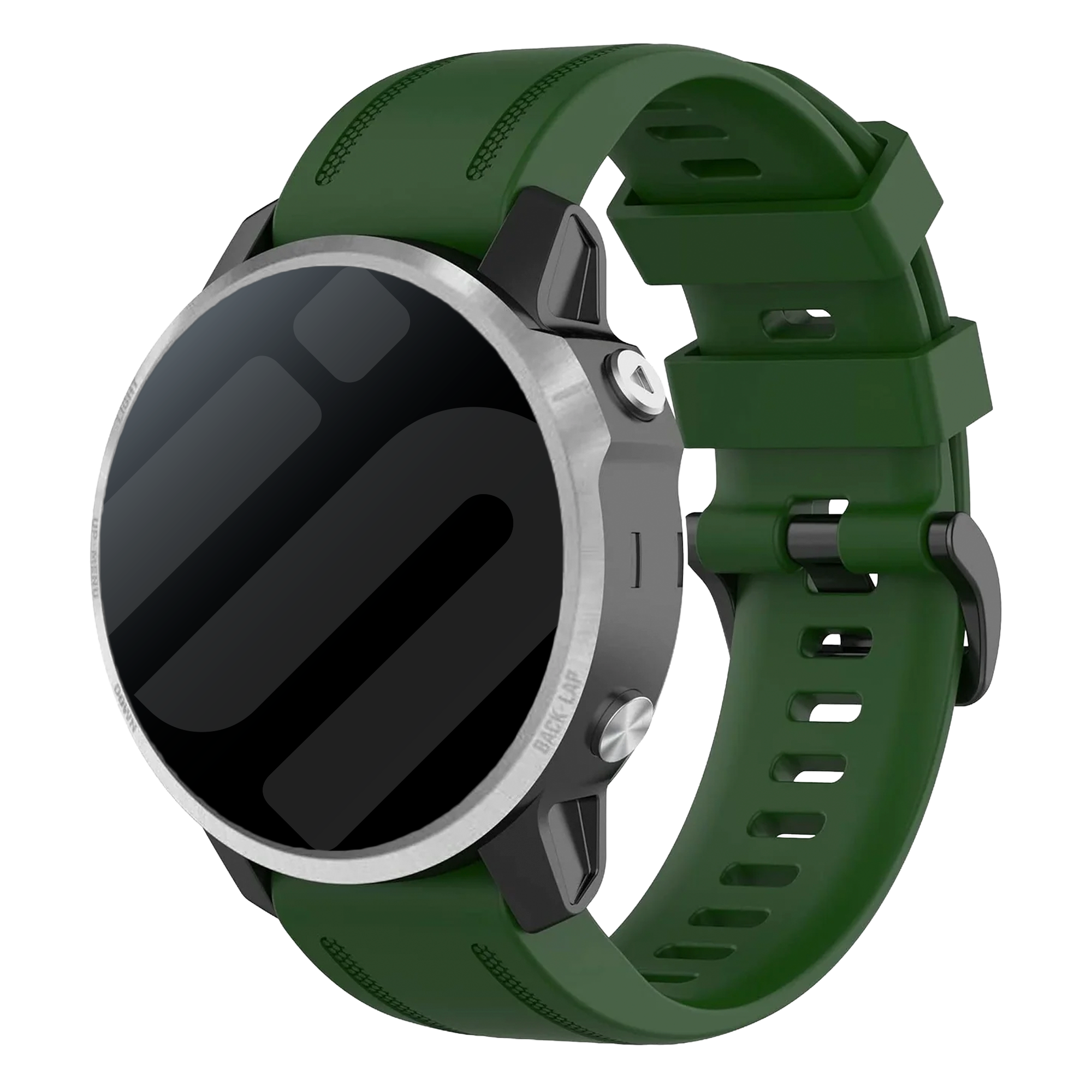 Bracelet silicone Garmin Fenix ​​​​5s / 6s (vert armée)