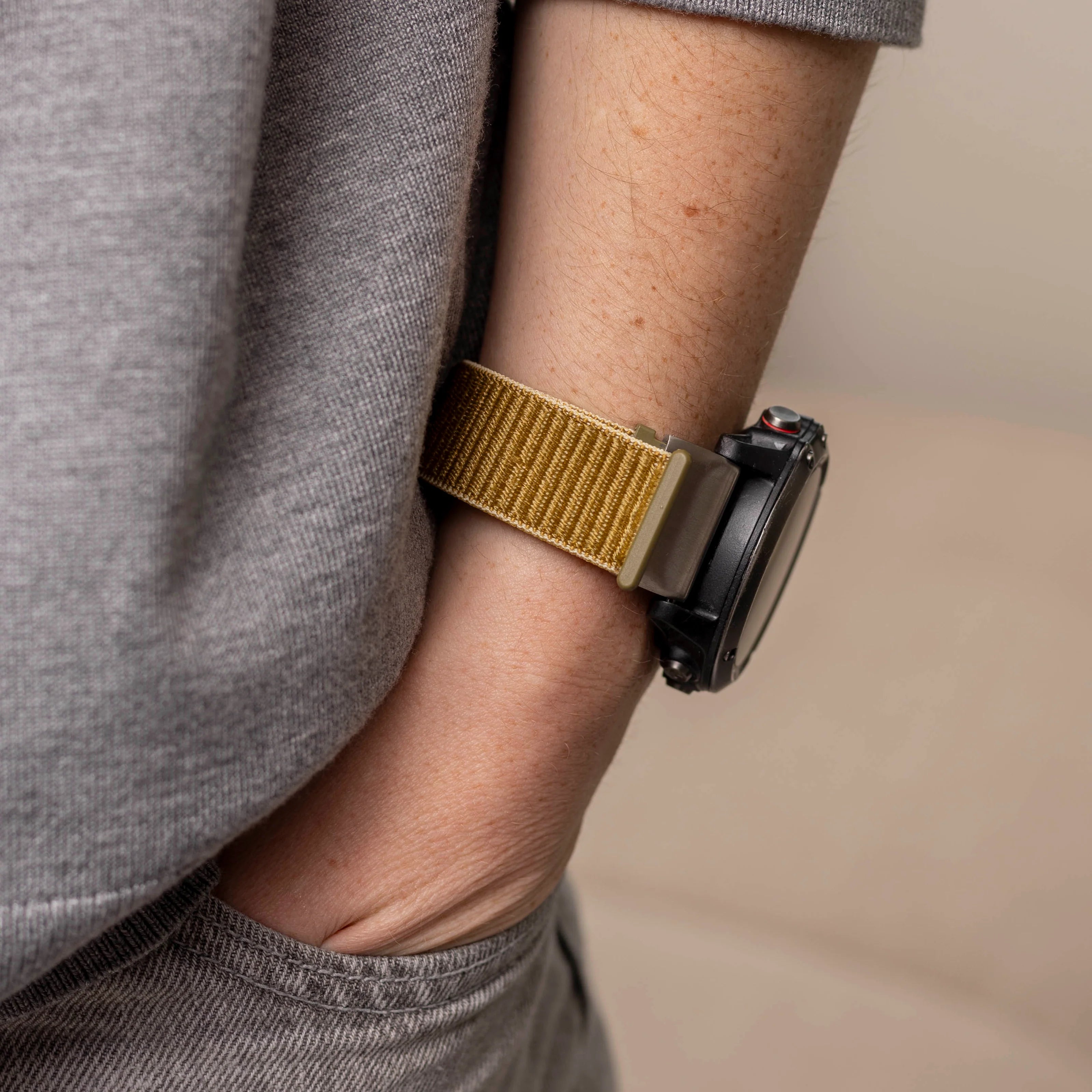 Bracelet nylon Garmin Fenix 7 (vert olive)