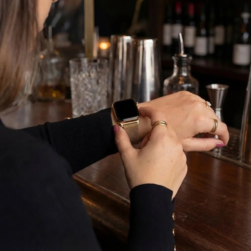 Bracelet Apple Watch Milanais (or rose)