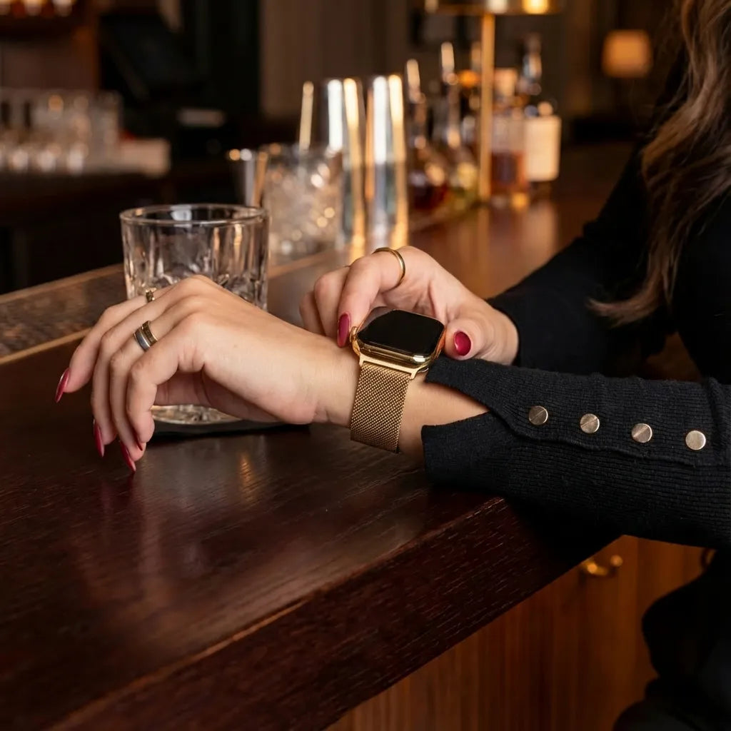 Bracelet Apple Watch Milanais (or rose)