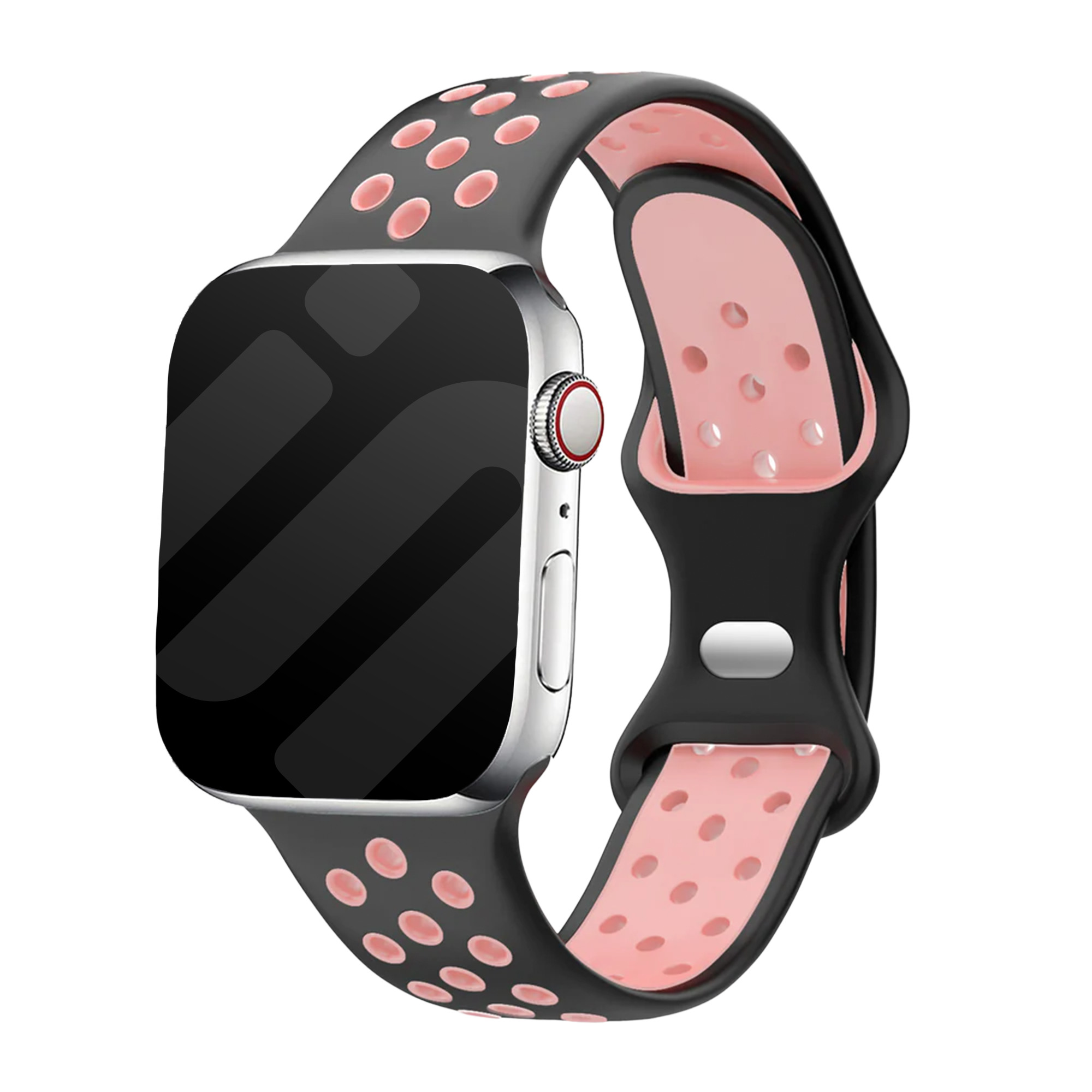 Bracelet Apple Watch sport (noir/rose)