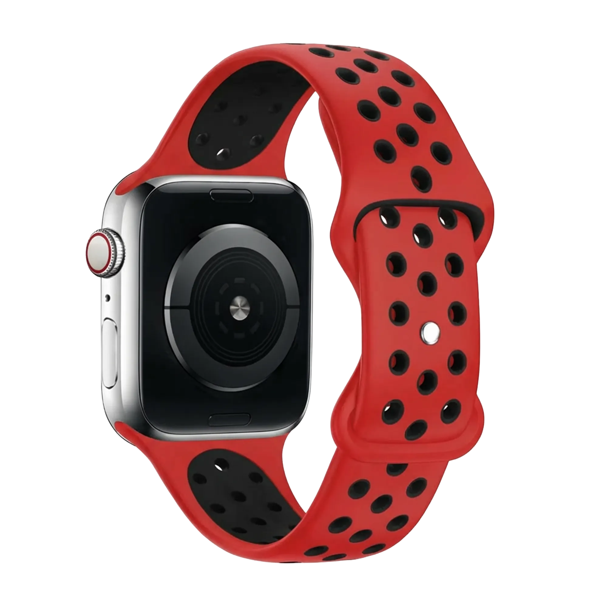 Bracelet Apple Watch sport (rouge/noir)