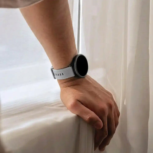 Bracelet silicone luxe Samsung Galaxy Watch 4 44mm (gris)