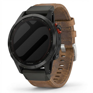 Bracelet cuir Garmin Fenix 7 (marron)