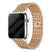 Bracelet perles acier Apple Watch (or rose)