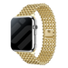 Apple Watch Beaded Steel Strap (Gold)