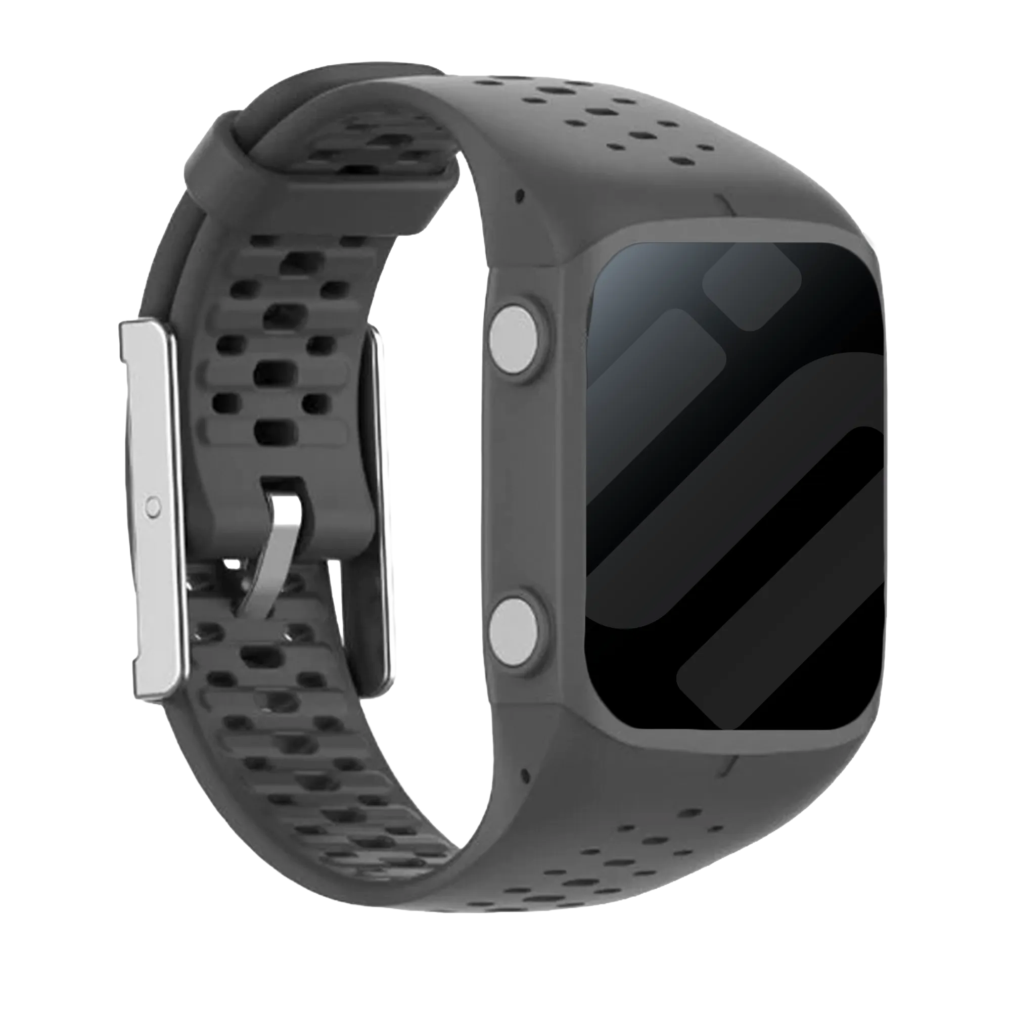 Bracelet silicone Polar M400 / M430 (gris foncé)