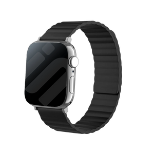 Bracelet silicone magnétique Apple Watch (noir)