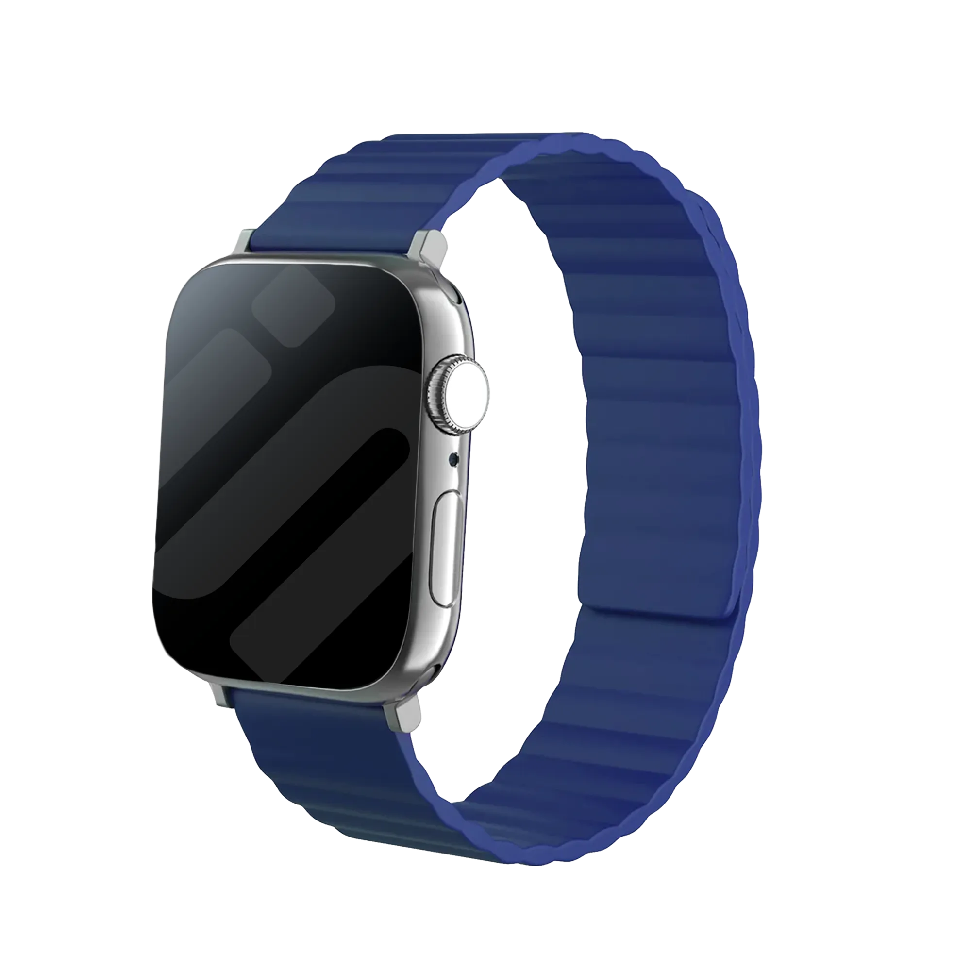 Bracelet silicone magnétique Apple Watch (bleu)