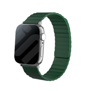Bracelet silicone magnétique Apple Watch (vert)