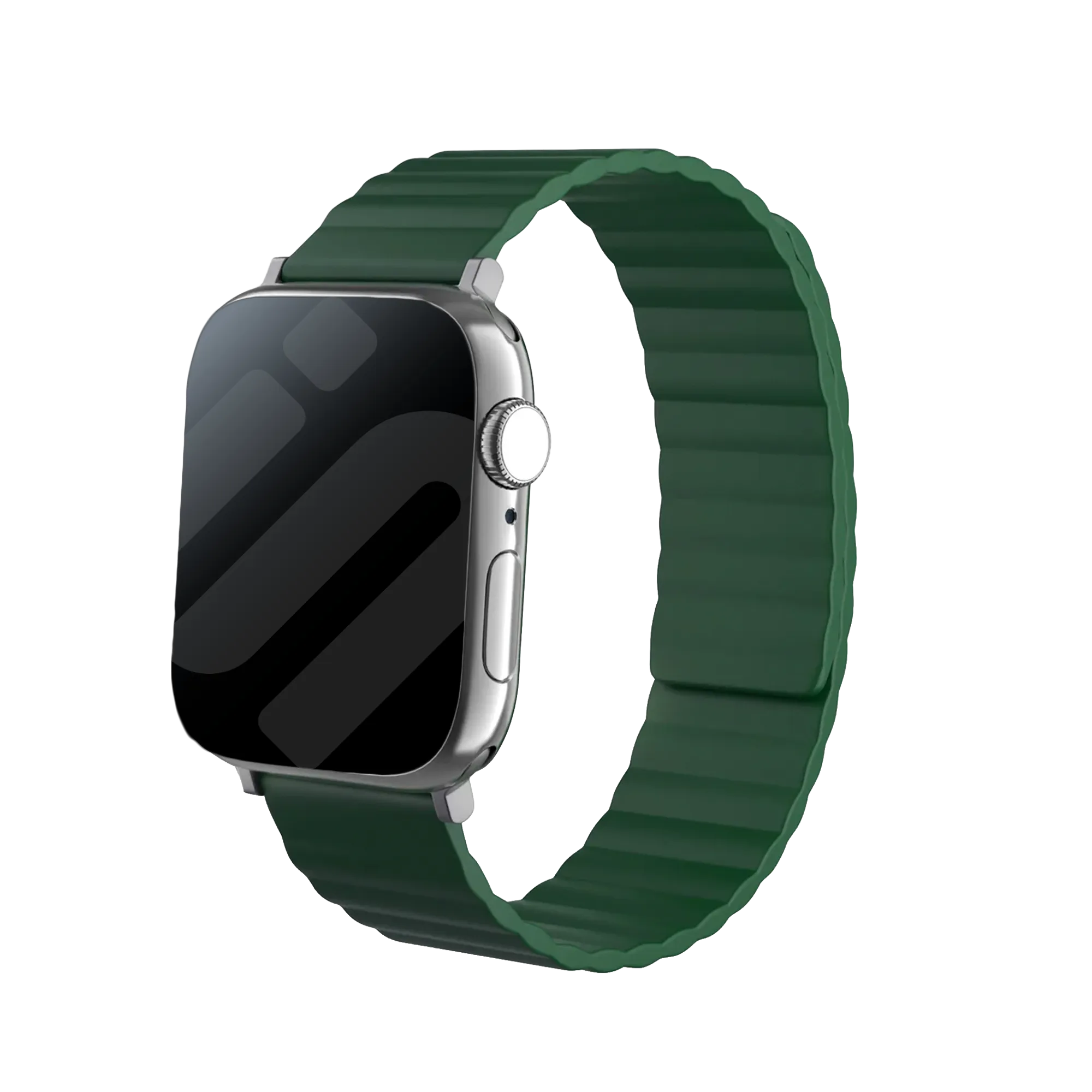 Bracelet silicone magnétique Apple Watch (vert)