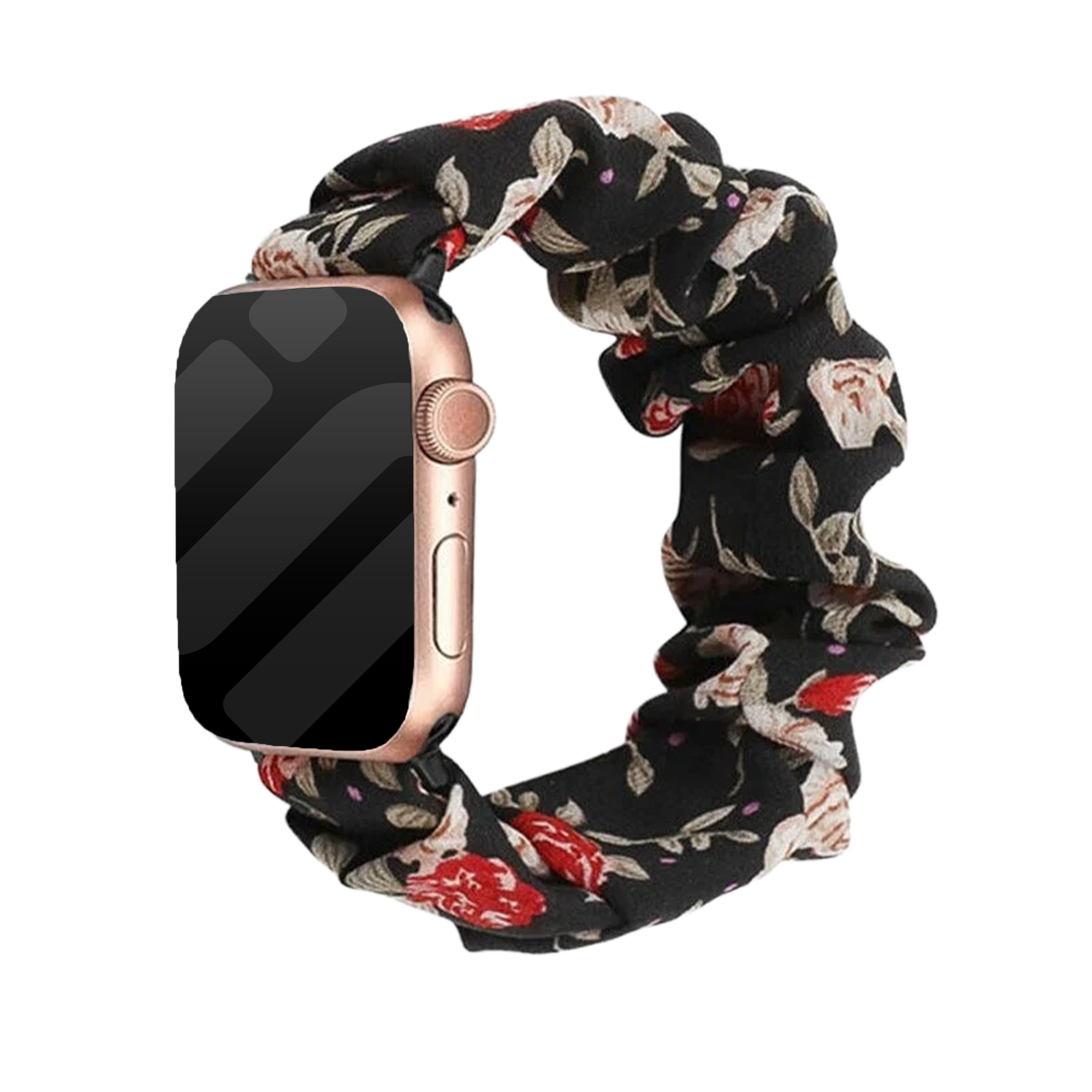 Bracelet chouchou Apple Watch (fleurs)