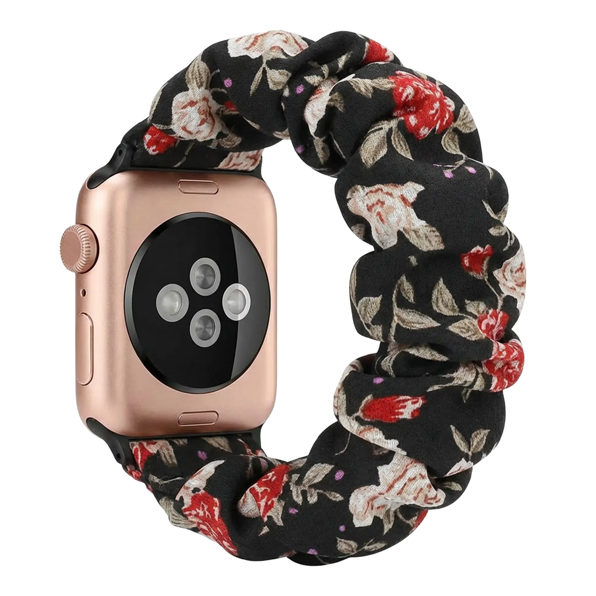 Bracelet chouchou Apple Watch (fleurs)