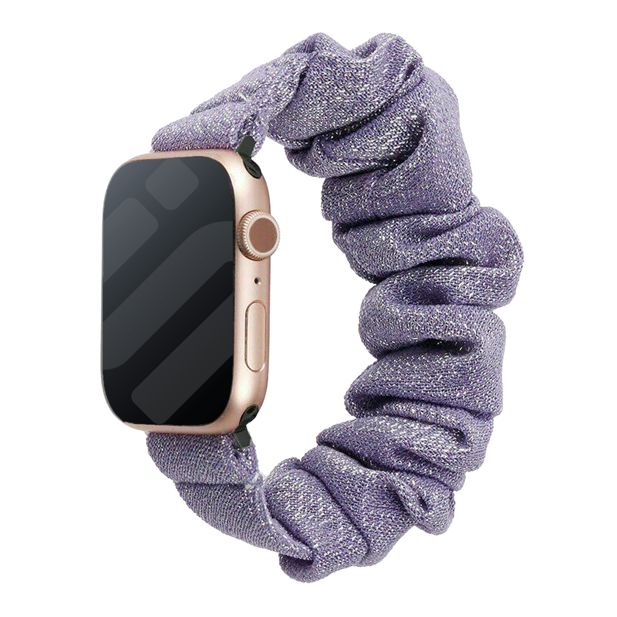 Bracelet chouchou Apple Watch (violet brillant)