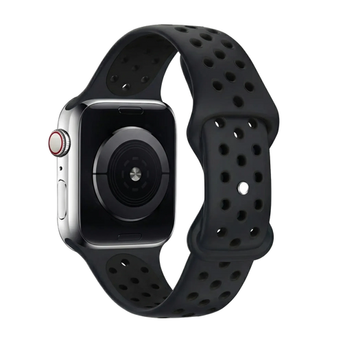 Bracelet sport Apple Watch (gris foncé / noir)