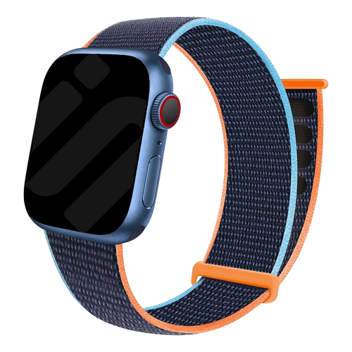 Bracelet Apple Watch nylon (bleu foncé)