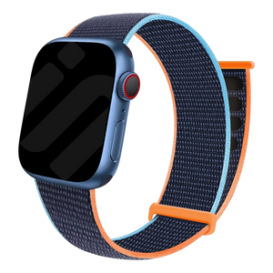 Bracelet Apple Watch nylon (bleu foncé)