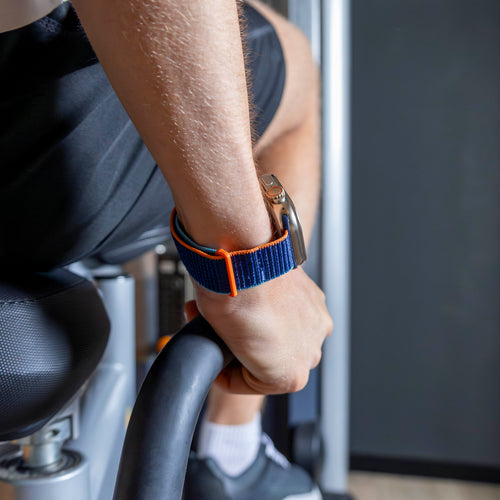 Bracelet Apple Watch nylon (bleu foncé)