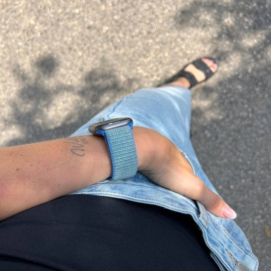 Apple Watch Nylon Loop Strap (Blue)