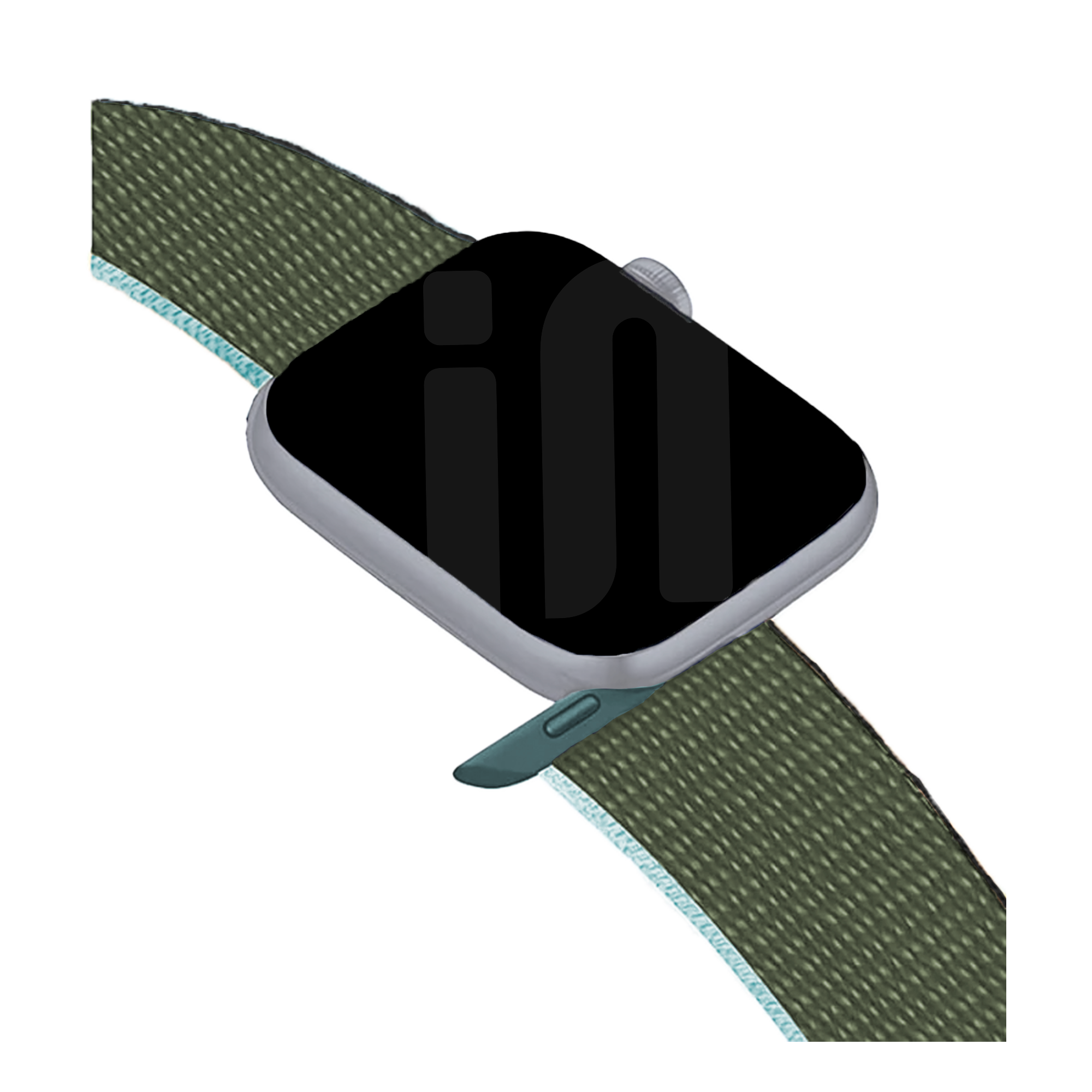 Bracelet Apple Watch nylon (vert olive)