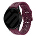 Bracelet silicone à motifs Samsung Galaxy Watch 6 Classic 47mm (bordeaux)