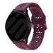 Bracelet de silicone avec relief Amazfit Bip U (Pro) (bordeaux)
