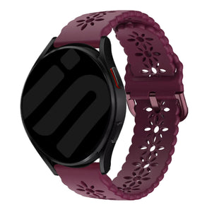 Bracelet de silicone avec relief Coros Apex 42mm (bordeaux)