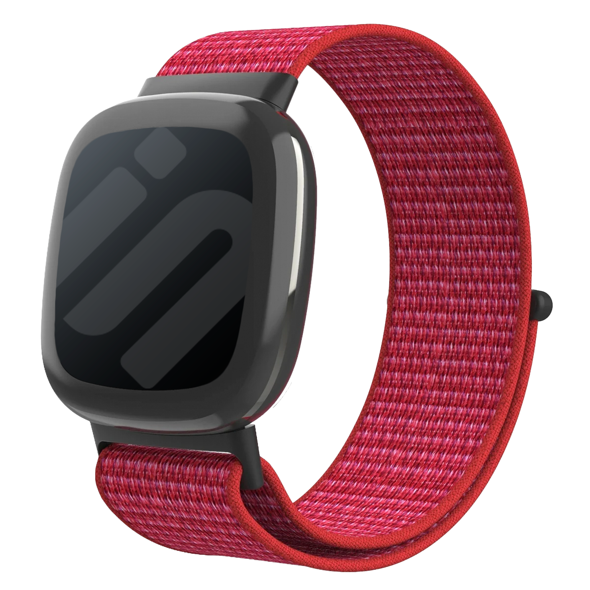 Bracelet nylon Fitbit Sense 2 (rouge)