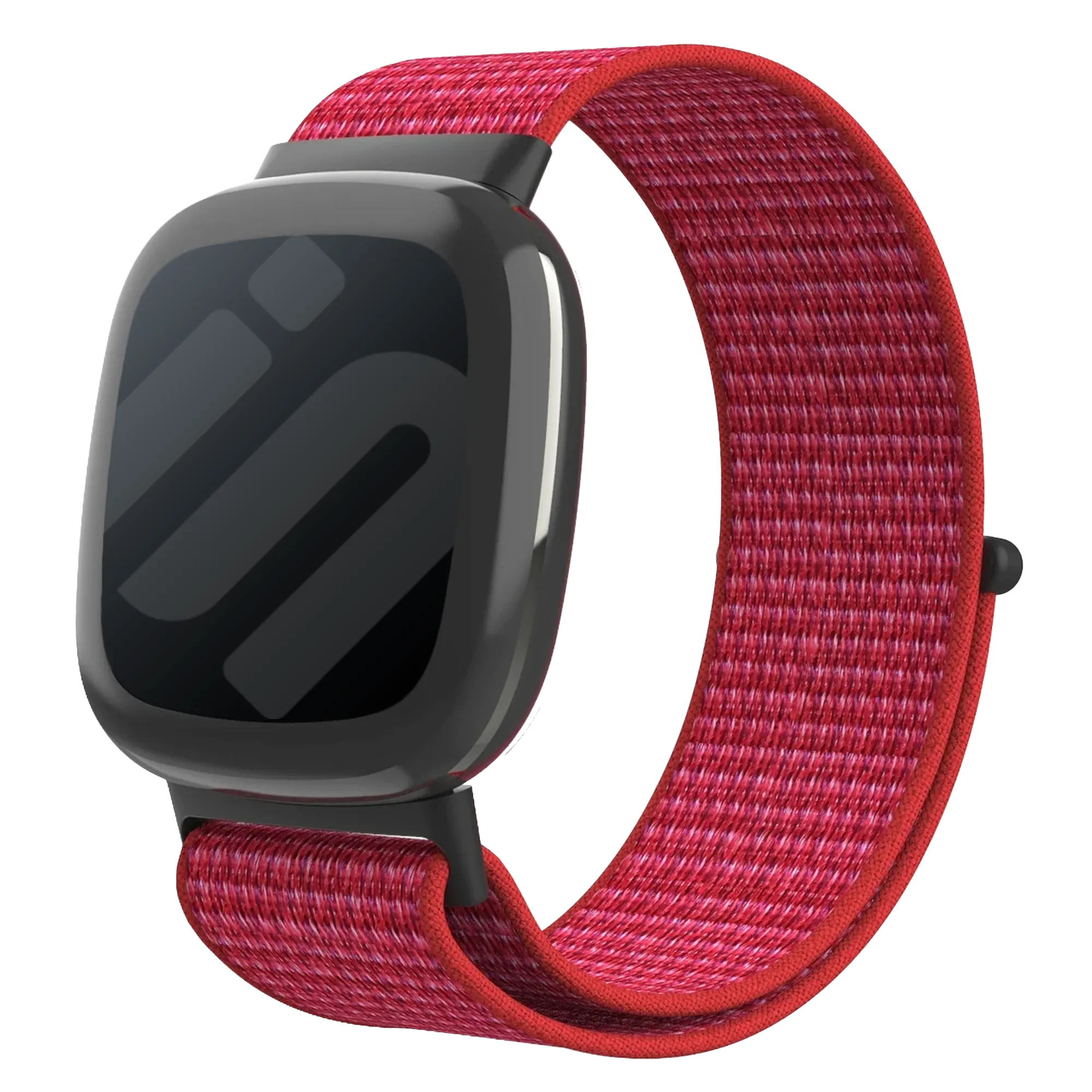 Bracelet nylon Fitbit Versa 4 (rouge)