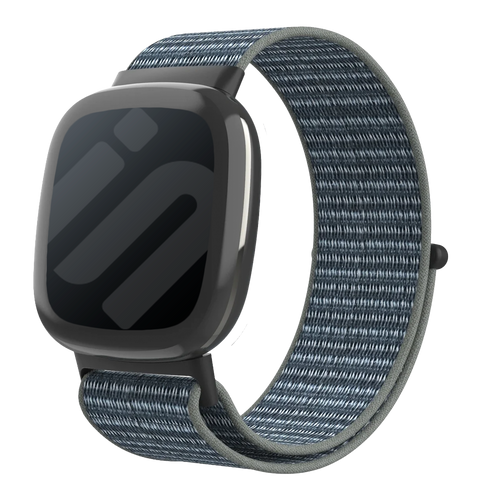 Bracelet nylon Fitbit Sense 2 (gris/vert)
