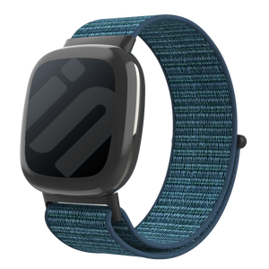 Fitbit Versa 4 Nylon Strap (Blue)
