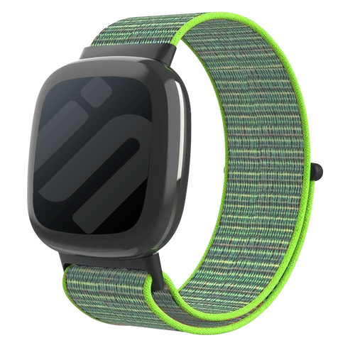 Bracelet nylon Fitbit Sense 2 (vert lime)
