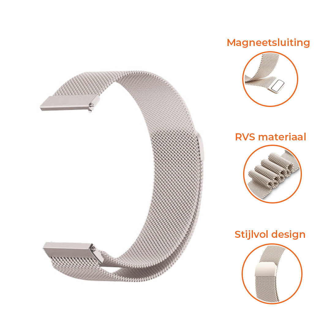 Amazfit Bip 3 (Pro) Milanese Strap (Starlight)