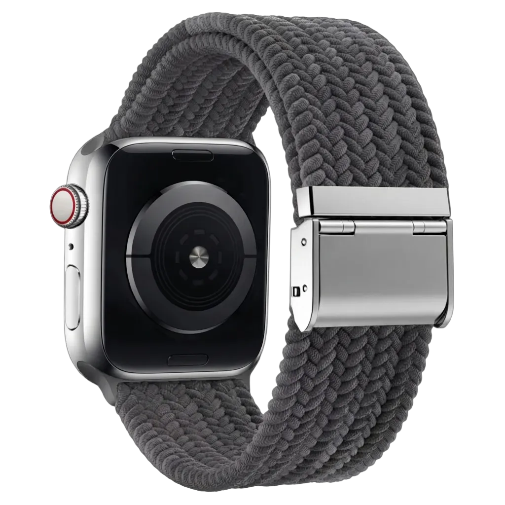 Bracelet tressé Apple Watch (gris sidéral)
